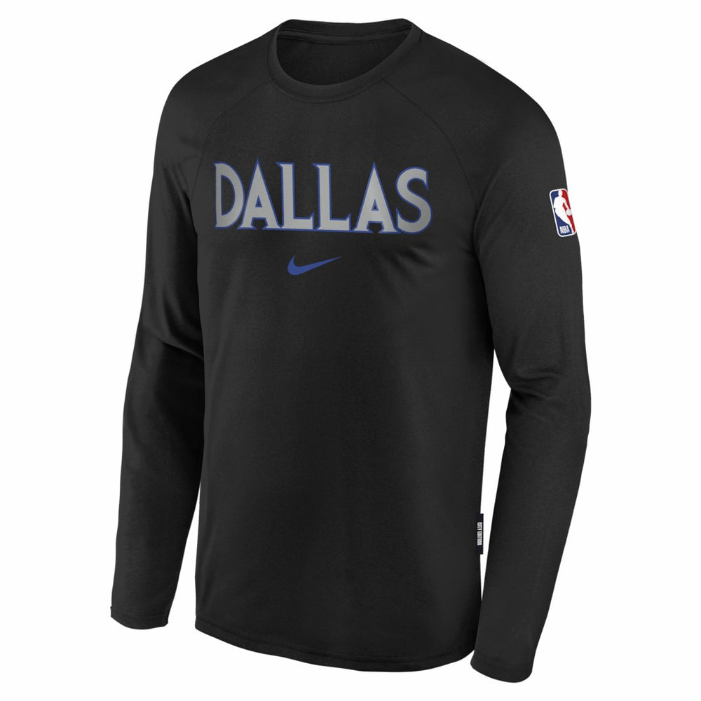 Dallas Mavericks Youth 2025/26 City Edition Dri-Fit Long Sleeve Game Top sale - Black sale