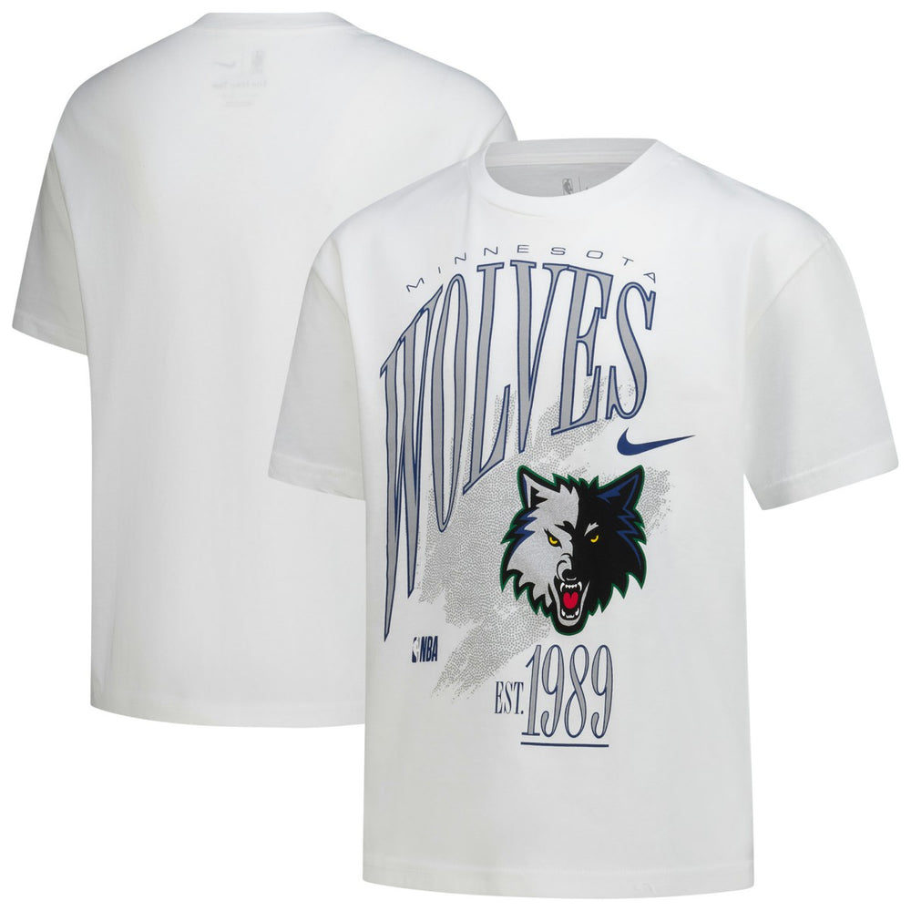 Minnesota Timberwolves Youth Hardwood Classics Champs Max90 T-Shirt - White outlet