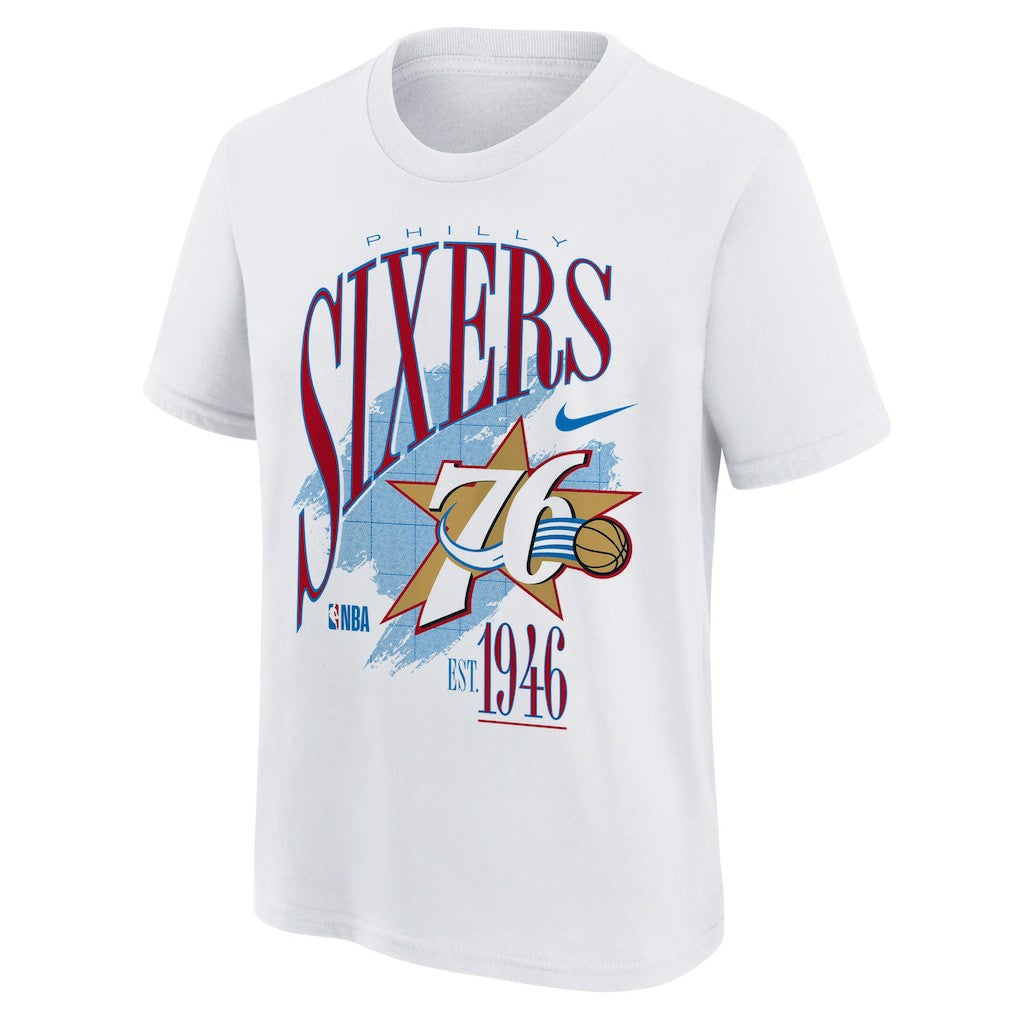 Philadelphia 76ers Youth Hardwood Classics Champs Max90 T-Shirt - White sale