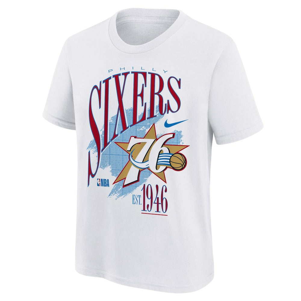 Philadelphia 76ers Youth Hardwood Classics Champs Max90 T-Shirt - White sale
