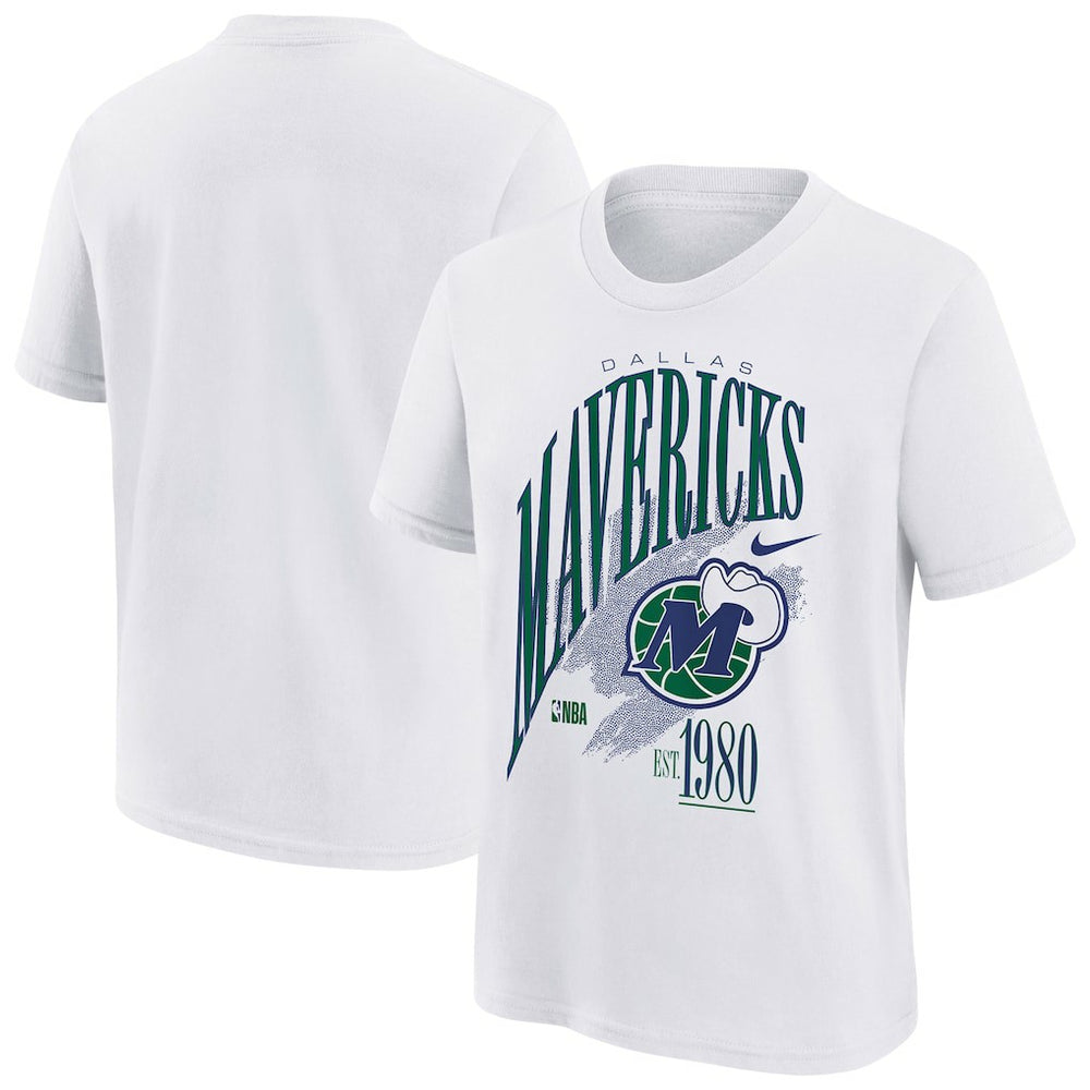 Dallas Mavericks Youth Hardwood Classics Champs Max90 T-Shirt sale - White sale
