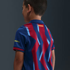 Barcelona Preschool 2025/26 Fourth Stadium Kit Set - Blue/Red for sale