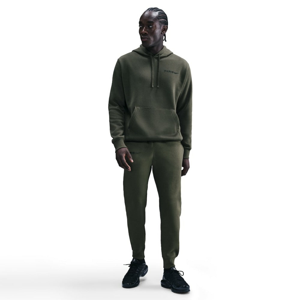 Paris Saint-Germain Club Fleece Hoodie - Olive for sale