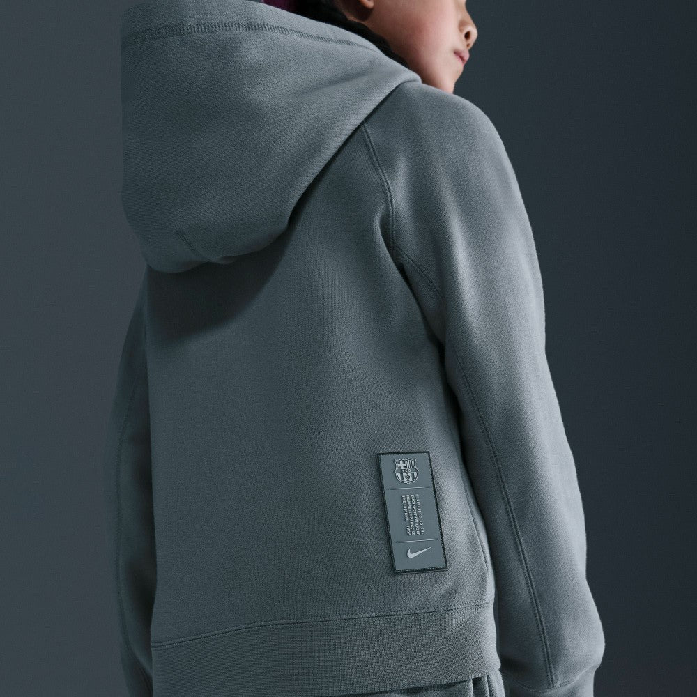 Barcelona Youth Air Raglan Hoodie - Gray on sale