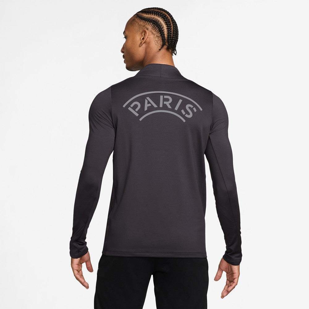 Paris Saint-Germain Strike Drill Quarter-Zip Long Sleeve Dri-FIT Top - Anthracite sale