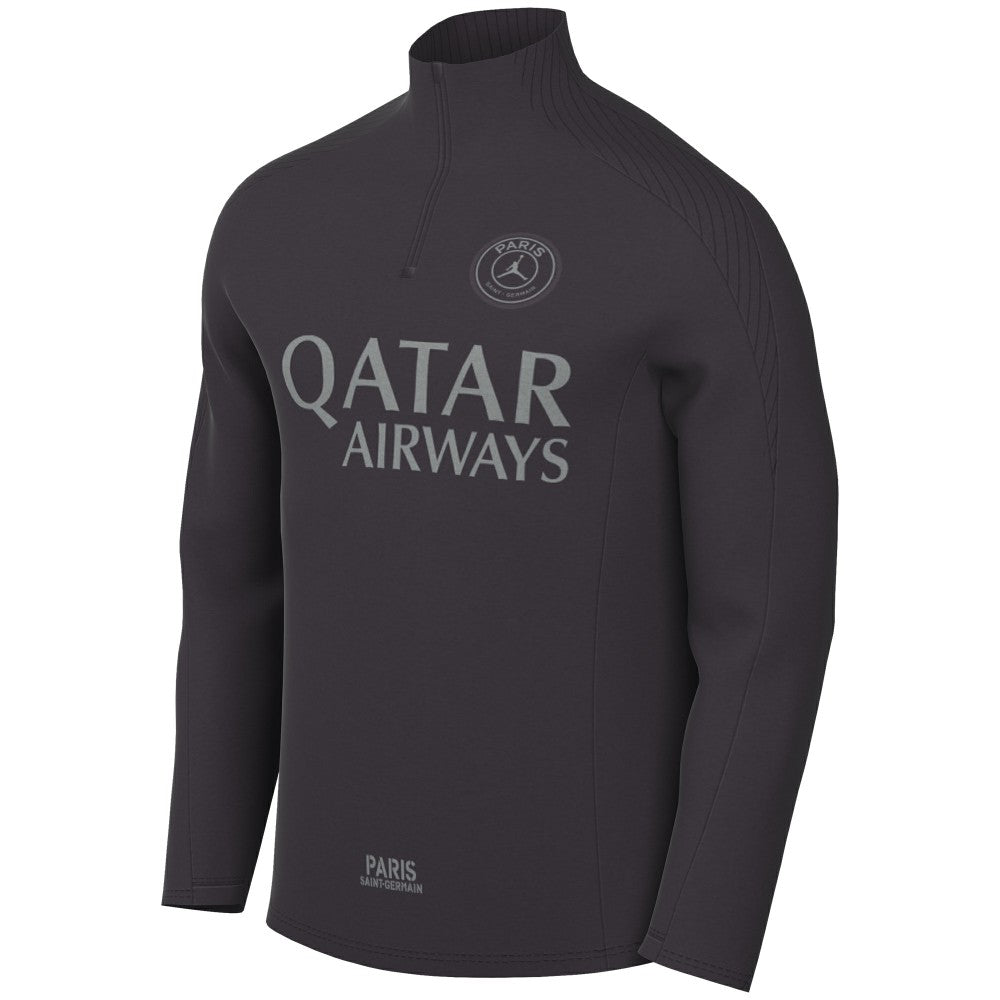Paris Saint-Germain Strike Drill Quarter-Zip Long Sleeve Dri-FIT Top - Anthracite sale