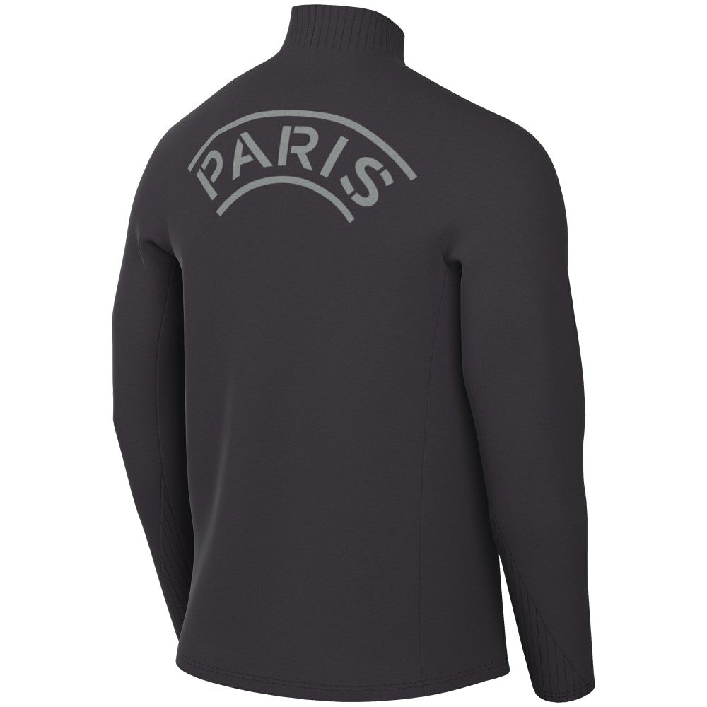 Paris Saint-Germain Strike Drill Quarter-Zip Long Sleeve Dri-FIT Top - Anthracite sale