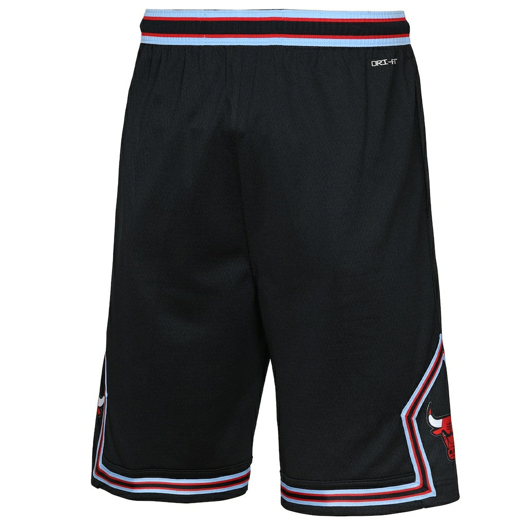 Chicago Bulls Youth 2025/26 City Edition Swingman Performance Shorts - Black cheap