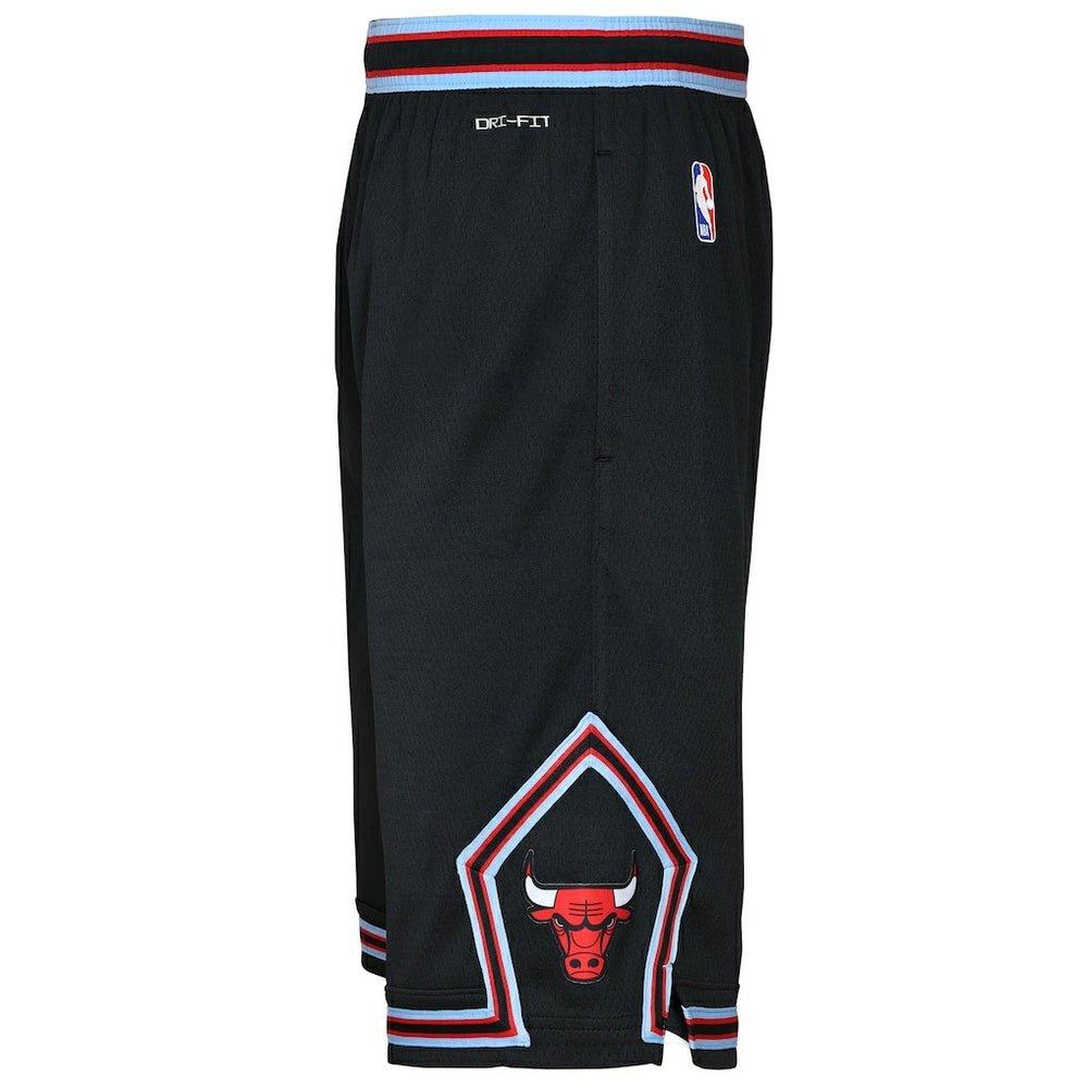 Chicago Bulls Youth 2025/26 City Edition Swingman Performance Shorts - Black cheap