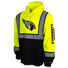 Arizona Cardinals High-Visibility Safety Hooded Sweatshirt - Yellow cheap