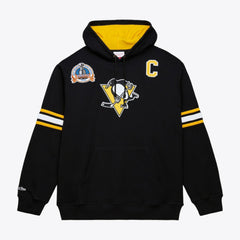Mario Lemieux Pittsburgh Penguins Mitchell & Ness 1992 Name & Number Premium Pullover Hoodie - Black Hoodies