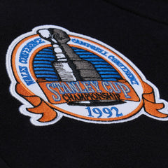 Mario Lemieux Pittsburgh Penguins Mitchell & Ness 1992 Name & Number Premium Pullover Hoodie - Black Hoodies
