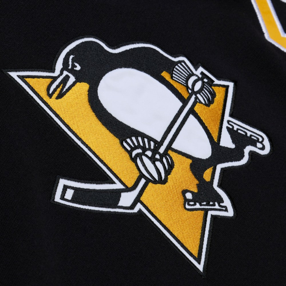 Mario Lemieux Pittsburgh Penguins Mitchell & Ness 1992 Name & Number Premium Pullover Hoodie - Black Hoodies