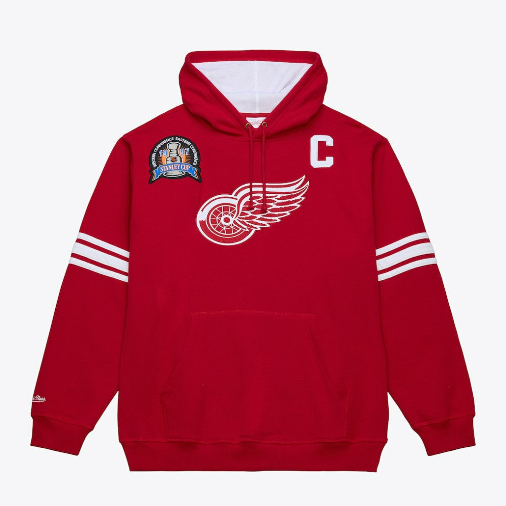 Steve Yzerman Detroit Red Wings Mitchell & Ness 1997 Name & Number Premium Pullover Hoodie - Scarlet Hoodies