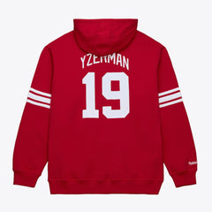 Steve Yzerman Detroit Red Wings Mitchell & Ness 1997 Name & Number Premium Pullover Hoodie - Scarlet Hoodies
