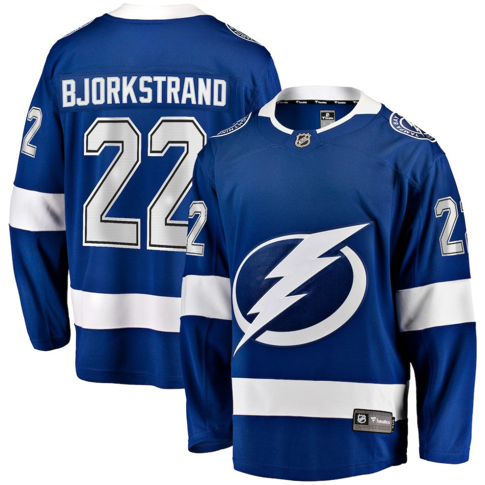 Oliver Bjorkstrand Tampa Bay Lightning Fanatics Home Breakaway Jersey - Blue Jerseys