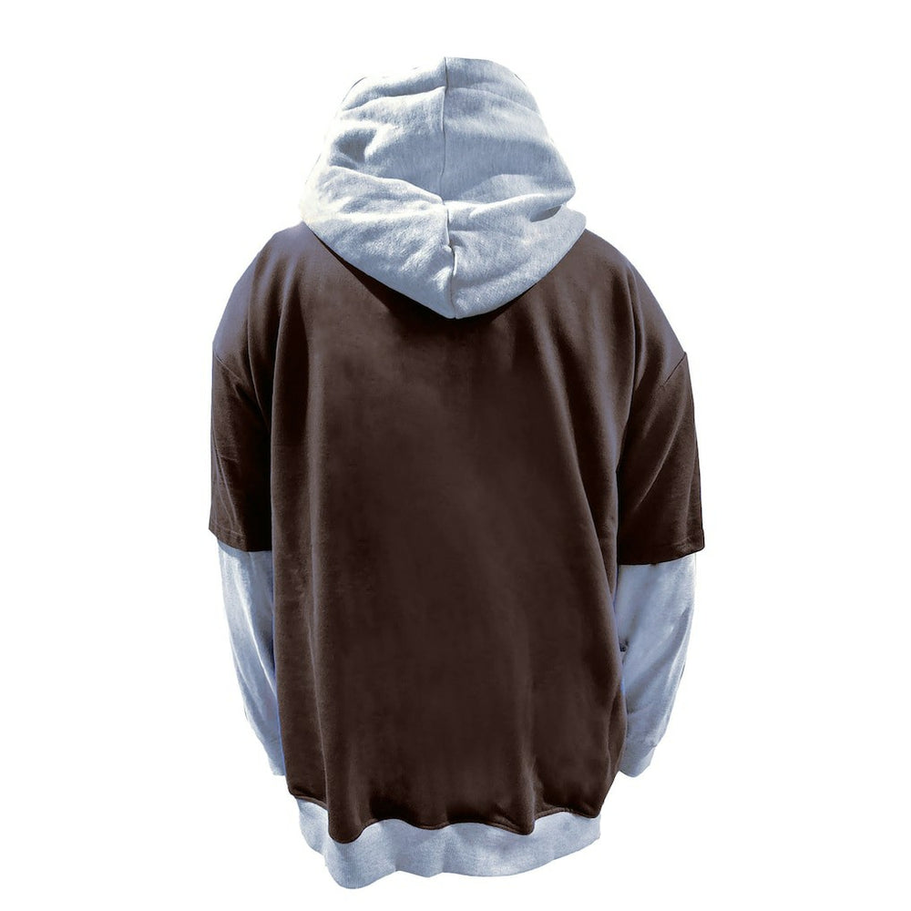 Cleveland Browns Big & Tall Twofer Pullover Hoodie - Brown/Heather Gray outlet
