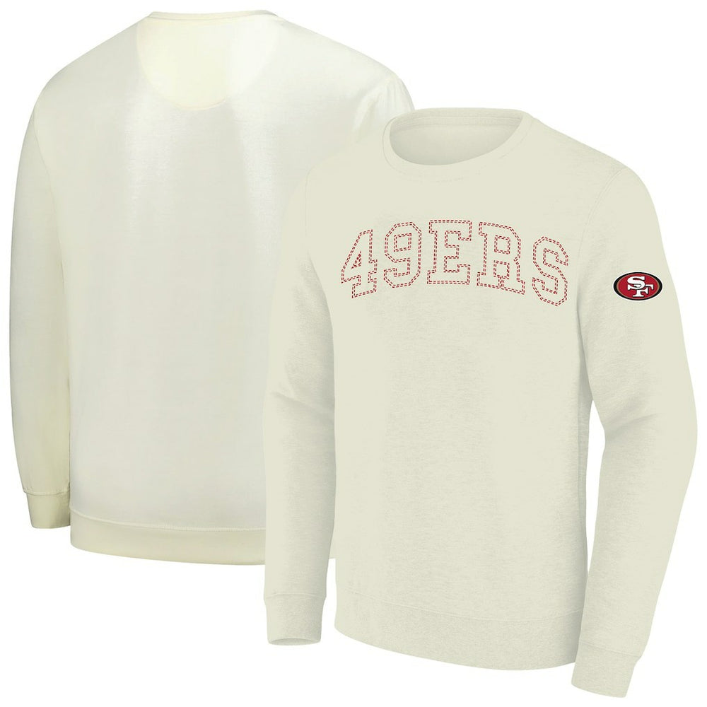 San Francisco 49ers Profile Big & Tall Fleece Sweatshirt - Cream for sale