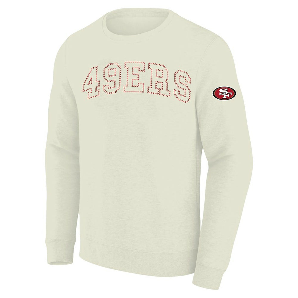 San Francisco 49ers Profile Big & Tall Fleece Sweatshirt - Cream for sale