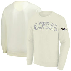Baltimore Ravens Profile Big & Tall Fleece Sweatshirt - Cream outlet