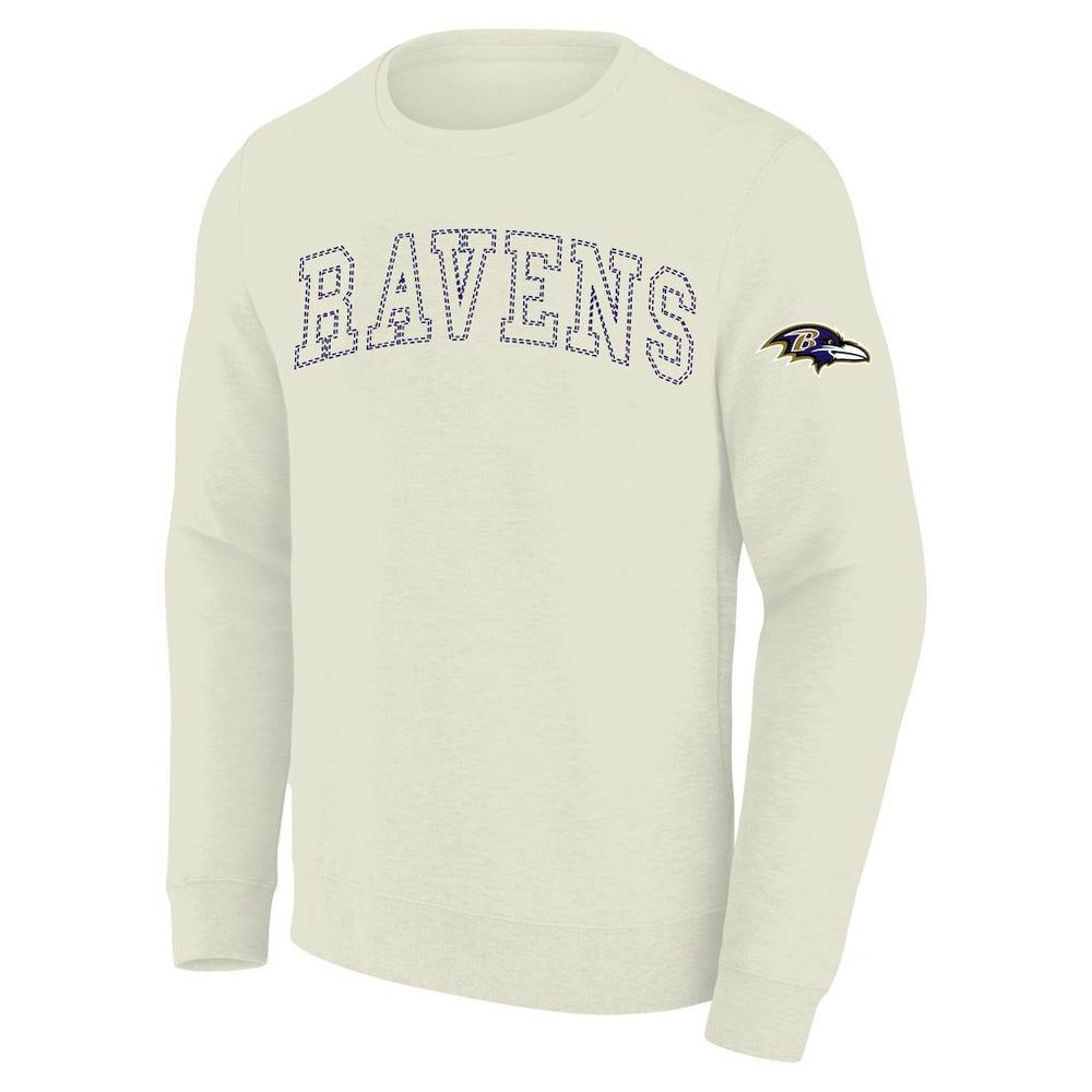 Baltimore Ravens Profile Big & Tall Fleece Sweatshirt - Cream outlet