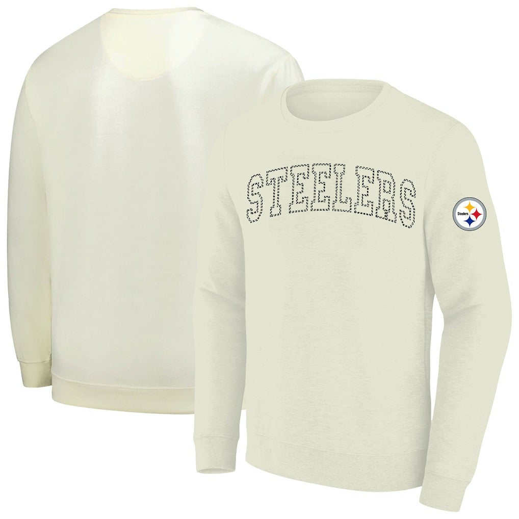 Pittsburgh Steelers Profile Big & Tall Fleece Sweatshirt - Cream online