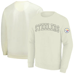 Pittsburgh Steelers Profile Big & Tall Fleece Sweatshirt - Cream online