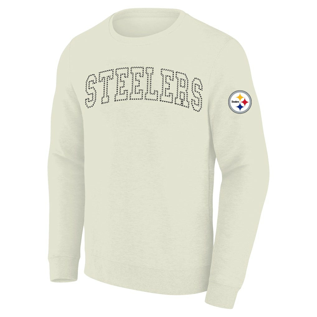 Pittsburgh Steelers Profile Big & Tall Fleece Sweatshirt - Cream online