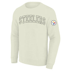 Pittsburgh Steelers Profile Big & Tall Fleece Sweatshirt - Cream online