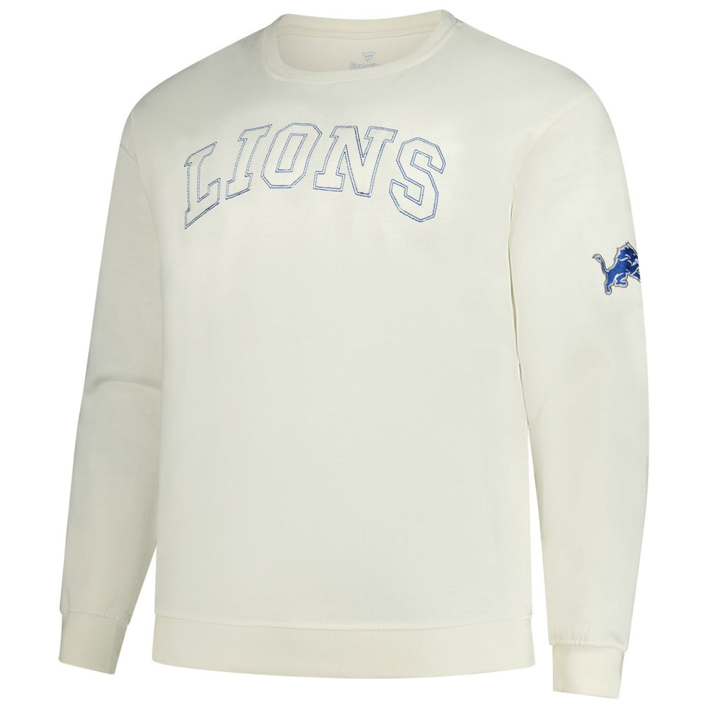 Detroit Lions Profile Big & Tall Fleece Sweatshirt - Cream discount