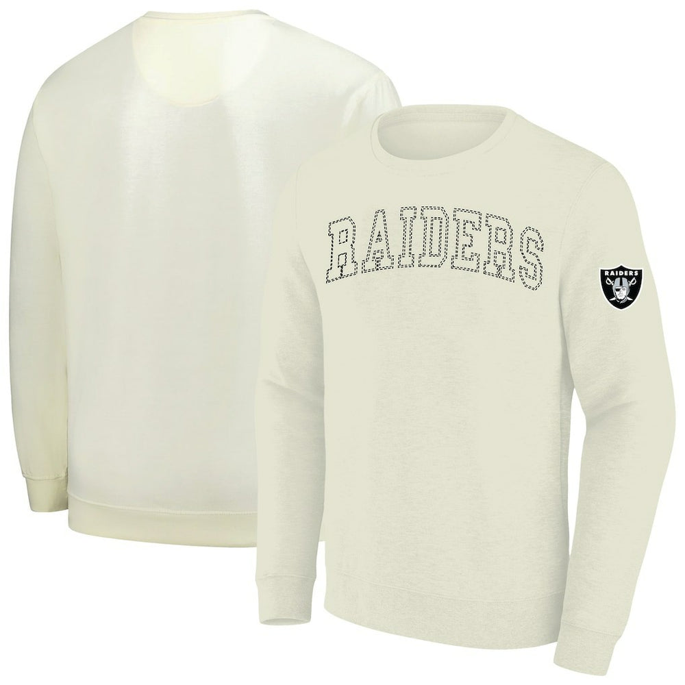 Las Vegas Raiders Profile Big & Tall Fleece Sweatshirt - Cream on sale