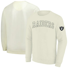 Las Vegas Raiders Profile Big & Tall Fleece Sweatshirt - Cream on sale