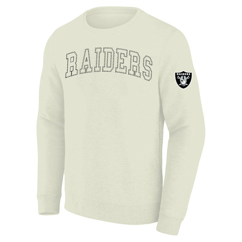 Las Vegas Raiders Profile Big & Tall Fleece Sweatshirt - Cream on sale