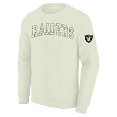 Las Vegas Raiders Profile Big & Tall Fleece Sweatshirt - Cream on sale