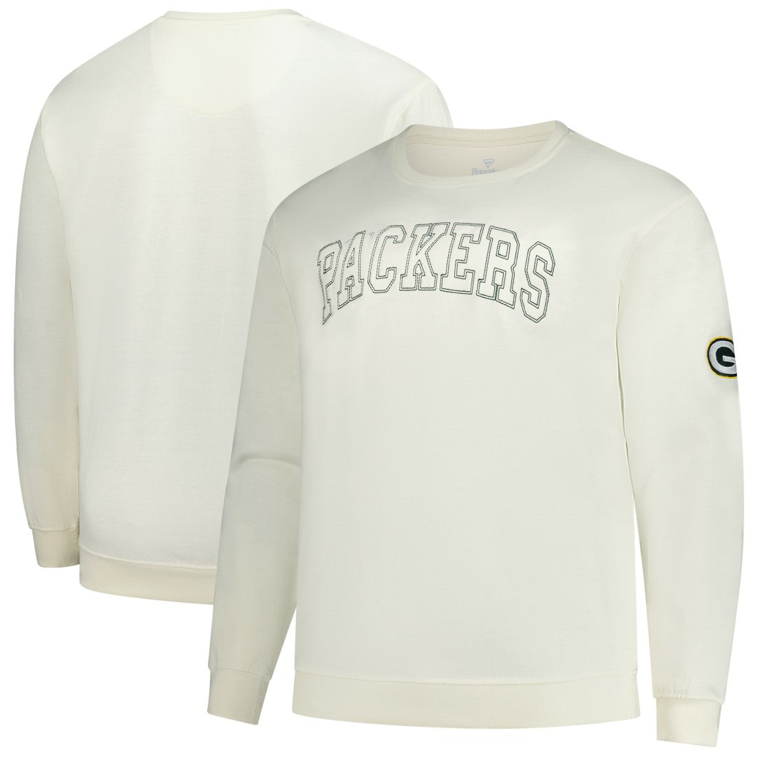 Green Bay Packers Profile Big & Tall Fleece Sweatshirt - Cream for sale