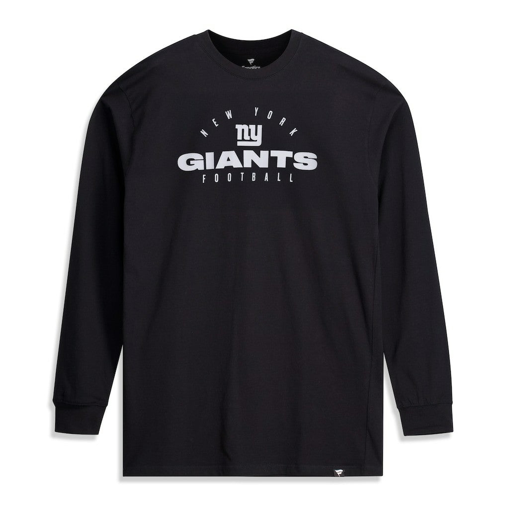 New York Giants Big & Tall Coverage Scheme Long Sleeve T-Shirt - Black on sale