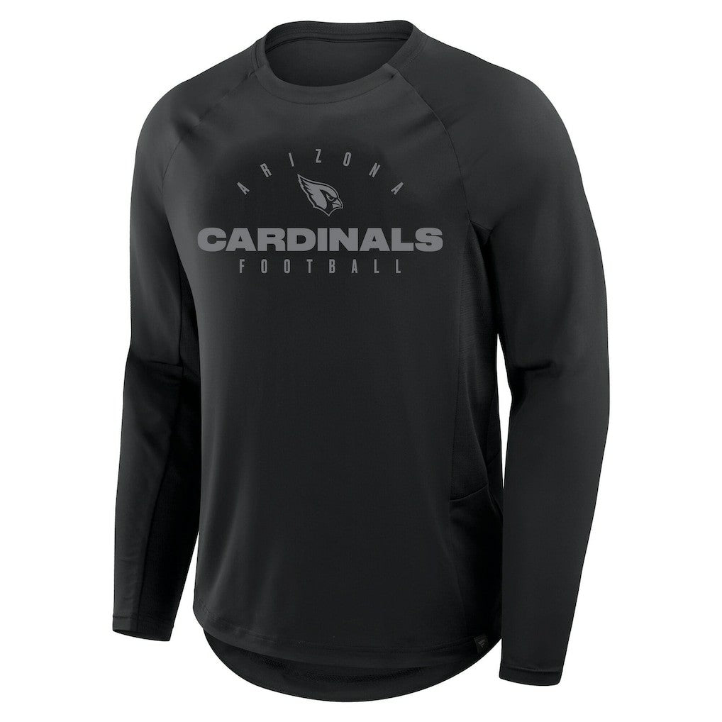 Arizona Cardinals Big & Tall Coverage Scheme Long Sleeve T-Shirt - Black on sale