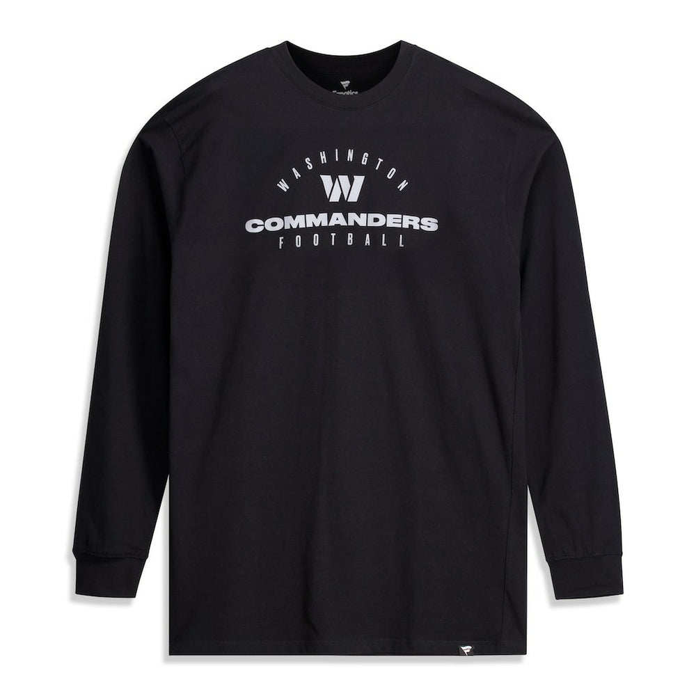 Washington Commanders Big & Tall Coverage Scheme Long Sleeve T-Shirt - Black sale