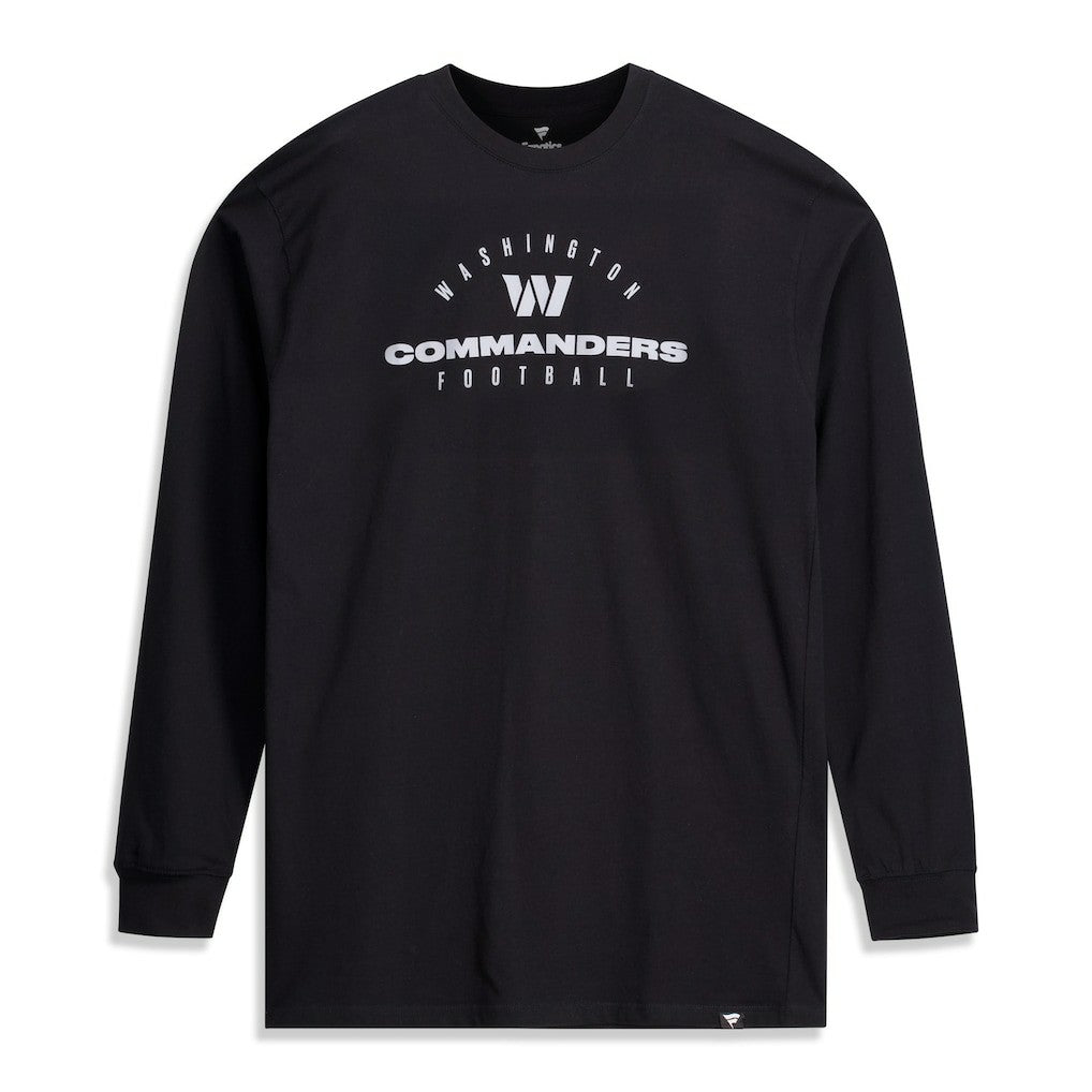 Washington Commanders Big & Tall Coverage Scheme Long Sleeve T-Shirt - Black sale