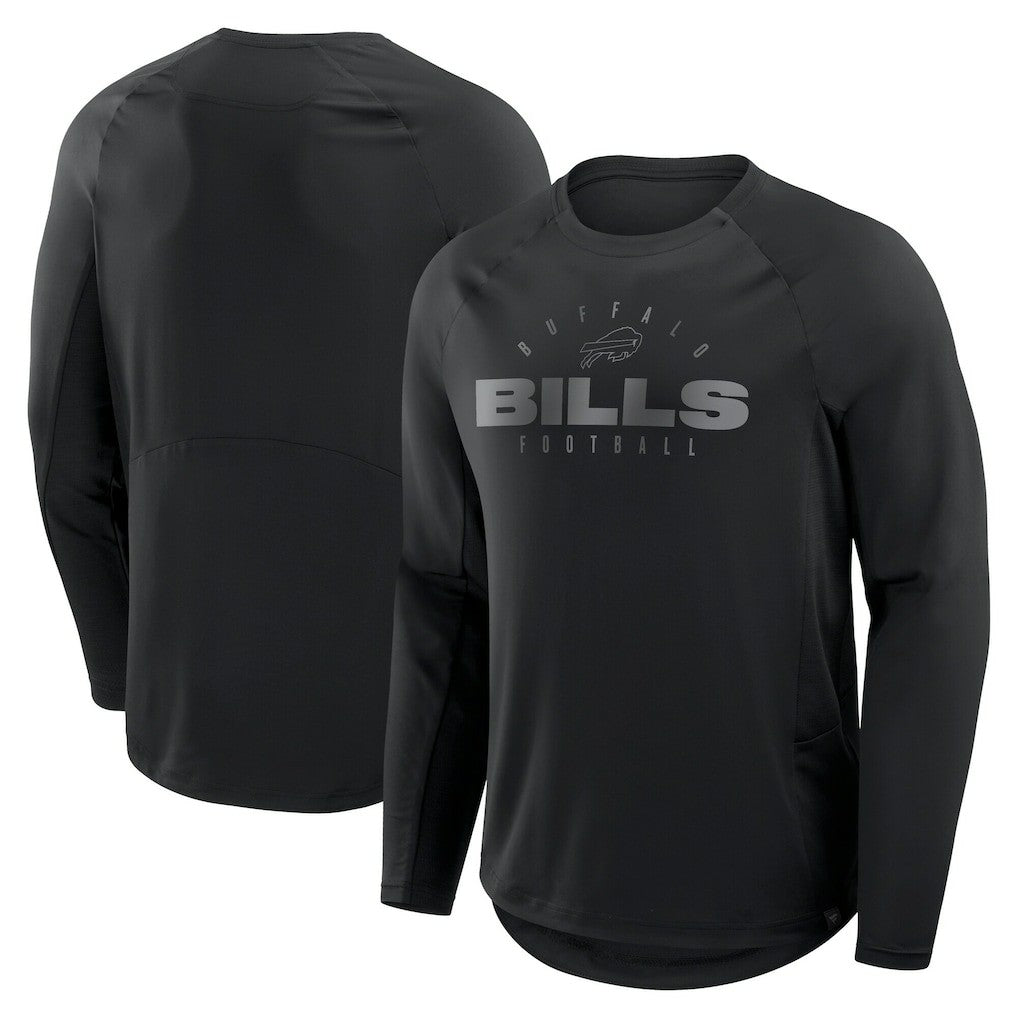 Buffalo Bills Big & Tall Coverage Scheme Long Sleeve T-Shirt - Black cheap