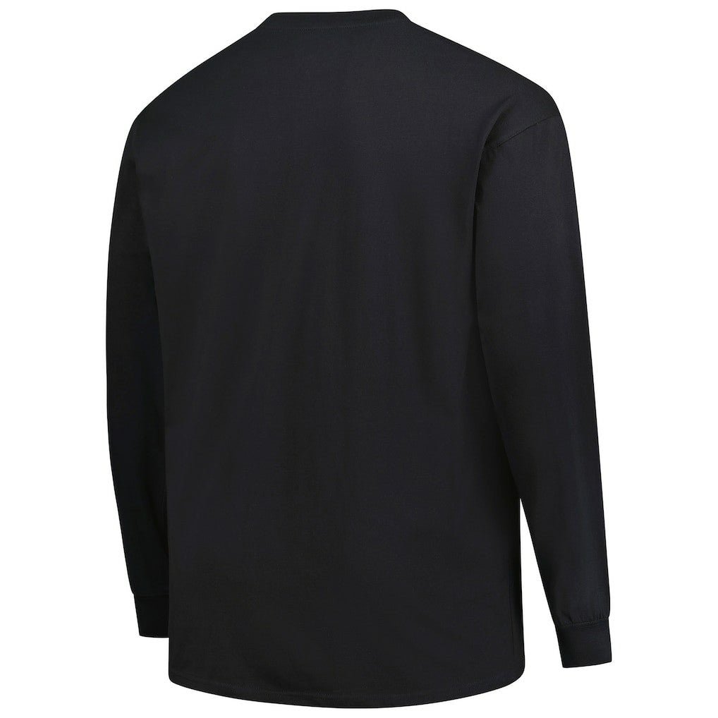 Cincinnati Bengals Big & Tall Coverage Scheme Long Sleeve T-Shirt - Black sale