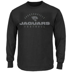 Jacksonville Jaguars Big & Tall Coverage Scheme Long Sleeve T-Shirt - Black sale