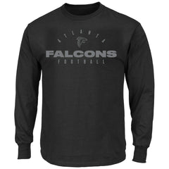 Atlanta Falcons Big & Tall Coverage Scheme Long Sleeve T-Shirt - Black sale