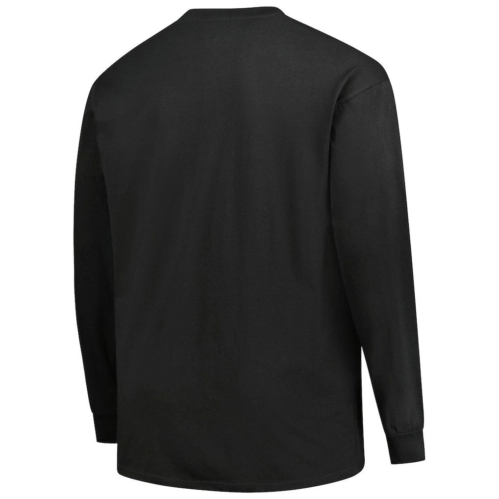 Atlanta Falcons Big & Tall Coverage Scheme Long Sleeve T-Shirt - Black sale