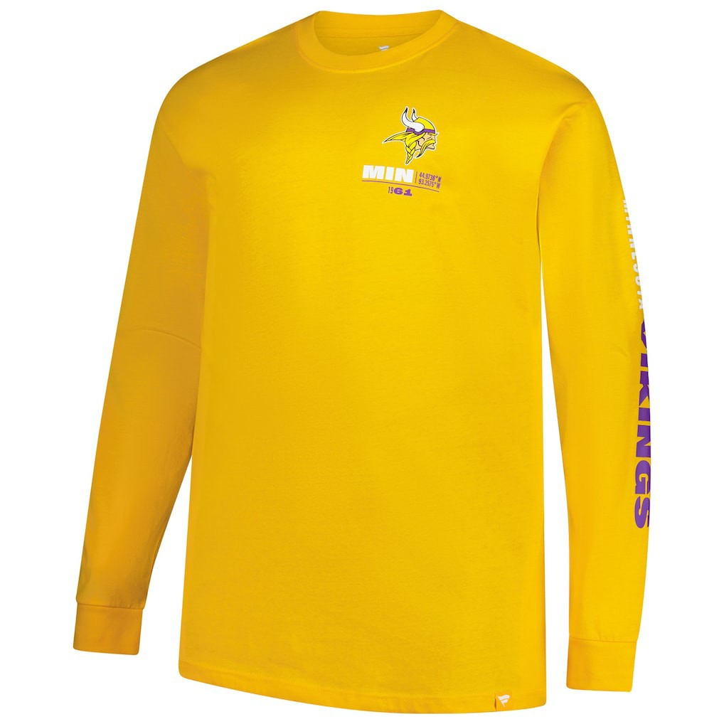 Minnesota Vikings Big & Tall Clock Management Legacy Long Sleeve T-Shirt - Gold sale
