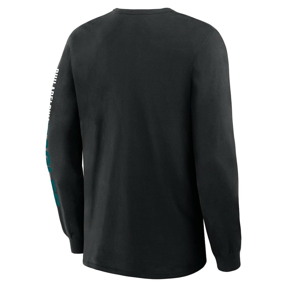 Philadelphia Eagles Big & Tall Clock Management Legacy Long Sleeve T-Shirt - Black online