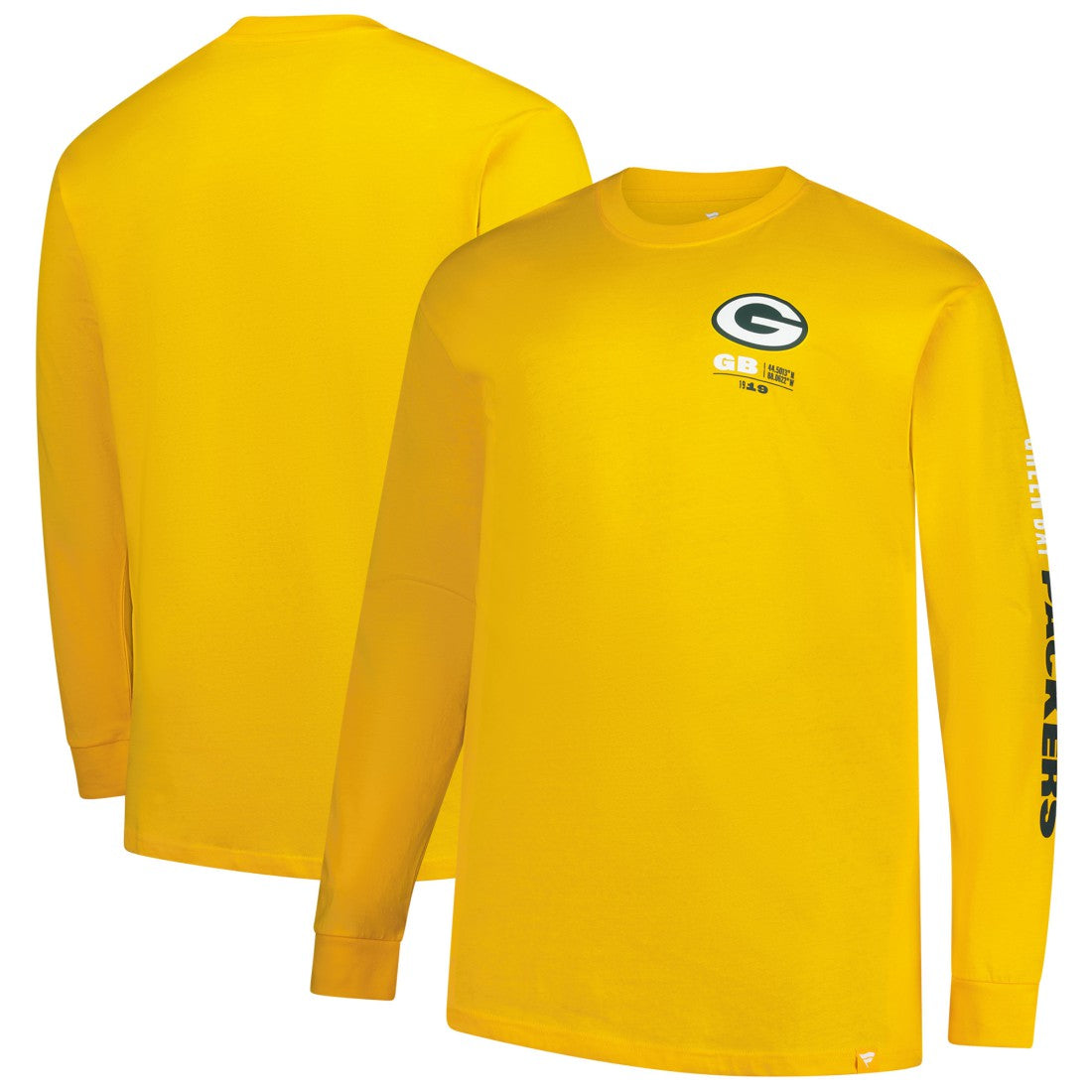 Green Bay Packers Big & Tall Clock Management Legacy Long Sleeve T-Shirt - Gold outlet
