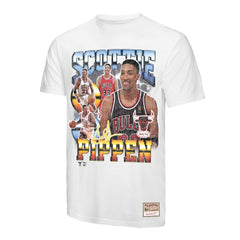 Scottie Pippen Chicago Bulls Hardwood Classics Commemorative Player Collage T-Shirt sale - White on sale