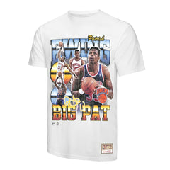 Patrick Ewing New York Knicks Hardwood Classics Commemorative Player Collage T-Shirt - White discount
