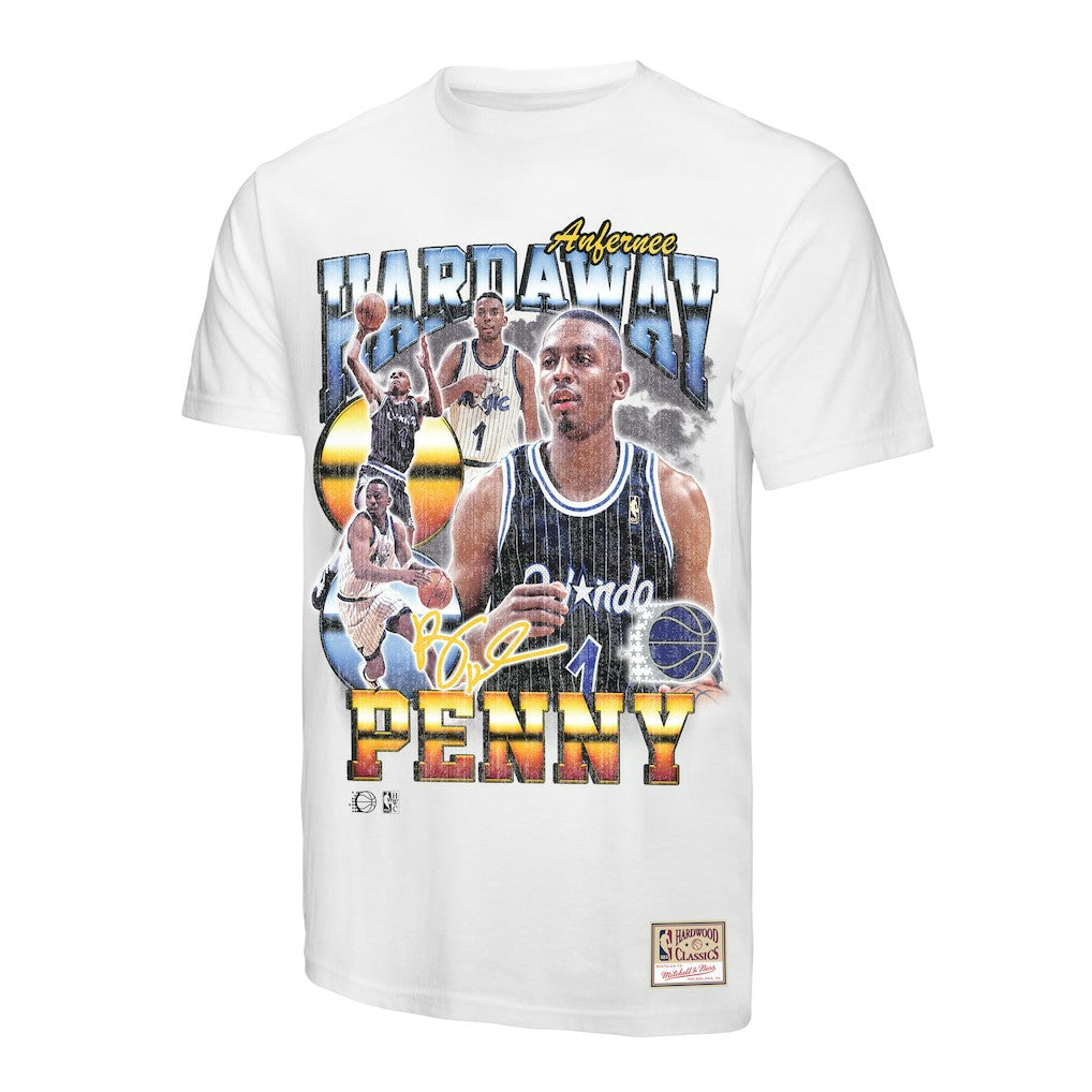Penny Hardaway Orlando Magic Hardwood Classics Commemorative Player Collage T-Shirt - White discount